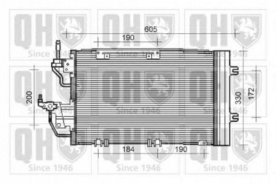QUINTON HAZELL qcn495 -  Конденсатор, кондиционер
